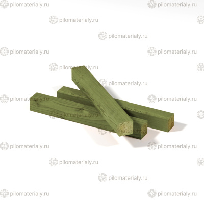 Брусок антисептированный 40х40х1500 строганный сухой хвоя класс АВ