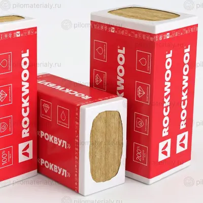 Базальтовые плиты Rockwool Лайт Баттс 1000х600х100 (5шт/уп.;3м2/уп.;0,3м3/уп)