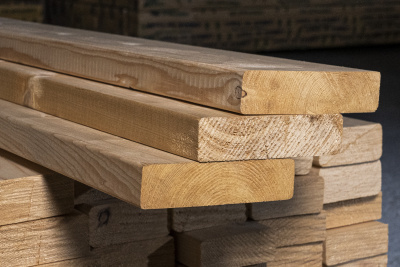 Палубная доска стр. сух. хв. 35х145х6000 класс АВ