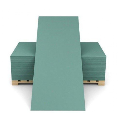 Гипсокартон влагостойкий ГКЛВ 9,5х1200х3000