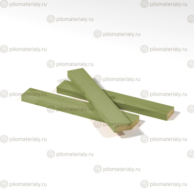 Брусок антисептированный 20х50х2000 строганный сухой хвоя класс АВ