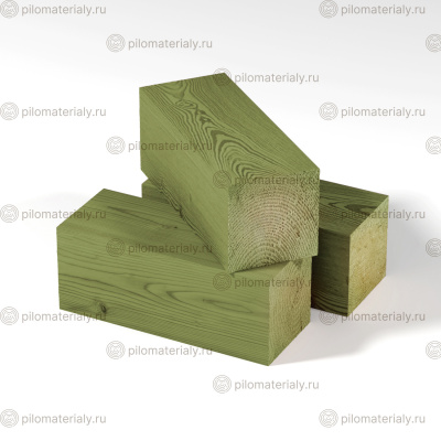 Брус антисептированный 95х95х6000 строганный сухой хвоя класс АВ