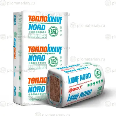 Минераловатные плиты ТеплоКНАУФ NORD 1250х600х50 (12шт/уп.;9м2/уп.;0,45м3/уп)