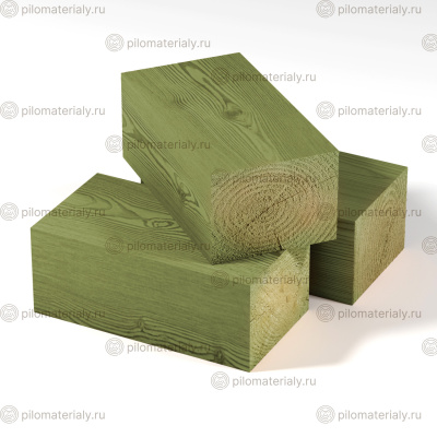 Брус антисептированный 140х190х6000 строганный сухой хвоя класс АВ