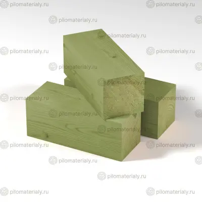 Брус антисептированный 95х95х6000 строганный естественной влажности хвоя АВ