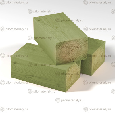 Брус антисептированный 145х195х6000 строганный естественной влажности хвоя класс АВ