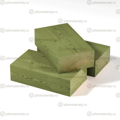 Брус антисептированный 95х195х6000 строганный сухой хвоя класс АВ
