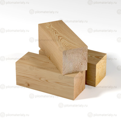 Брус строганный 80х80х6000 сухой лиственница Класс АВ